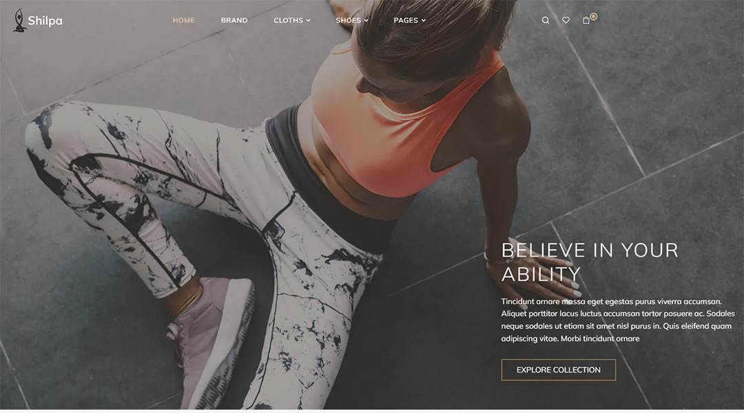 Shilpa – Yoga Store & Fitness Shopify Theme