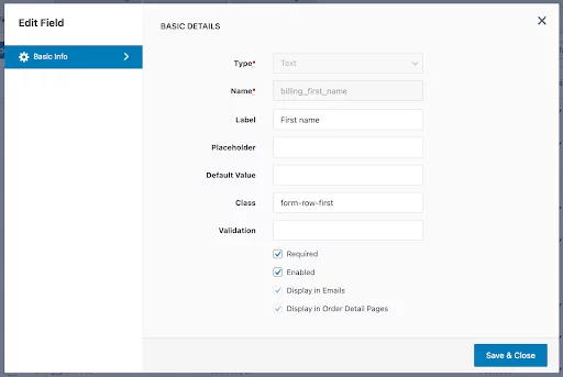 Checkout Field Editor (Checkout Manager) for WooCommerce