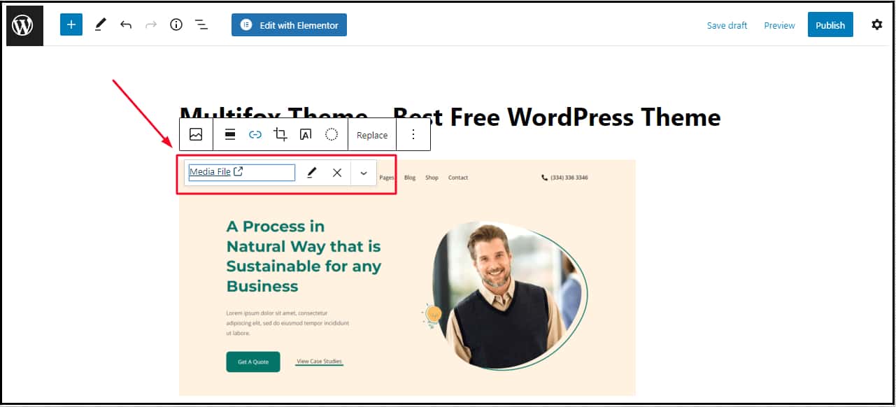 Attaching a link to Image in WordPress