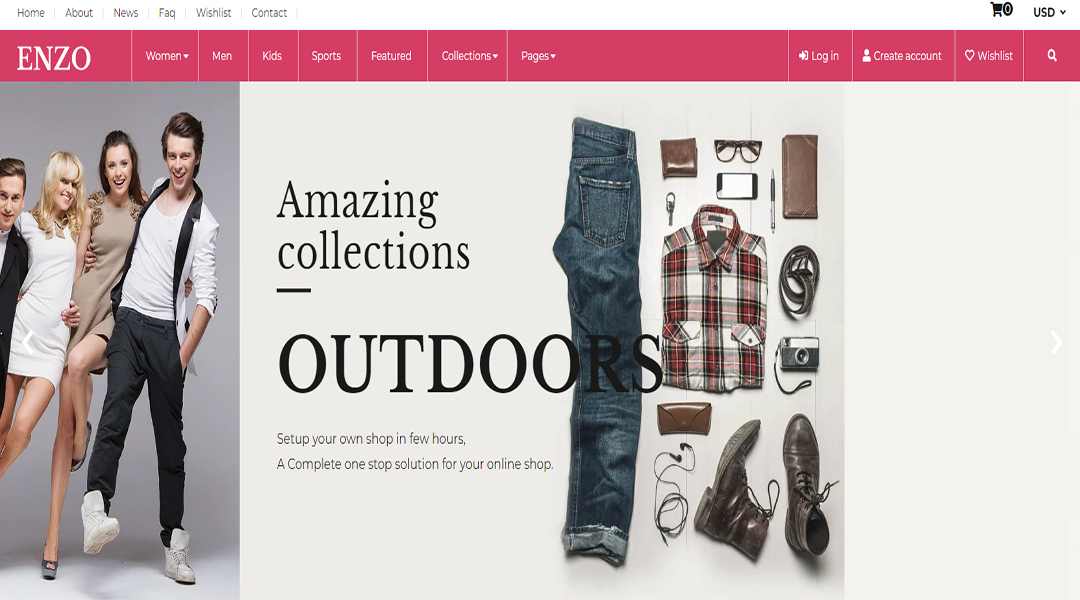 Enzo excellent Multipurpose Responsive Shopify Theme