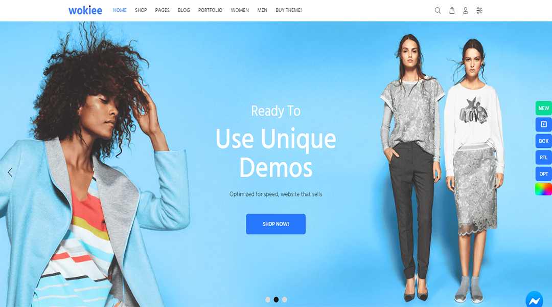 wokiee best multipurpose themes for Shopify websites