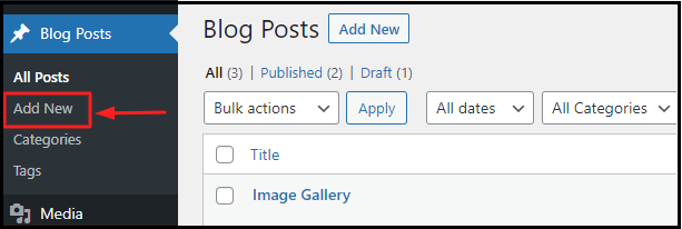 Add A New Blog Post