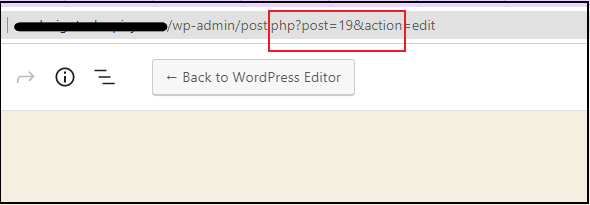 Find WordPress page ID from URL
