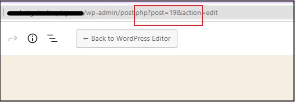 Find WordPress page ID from URL