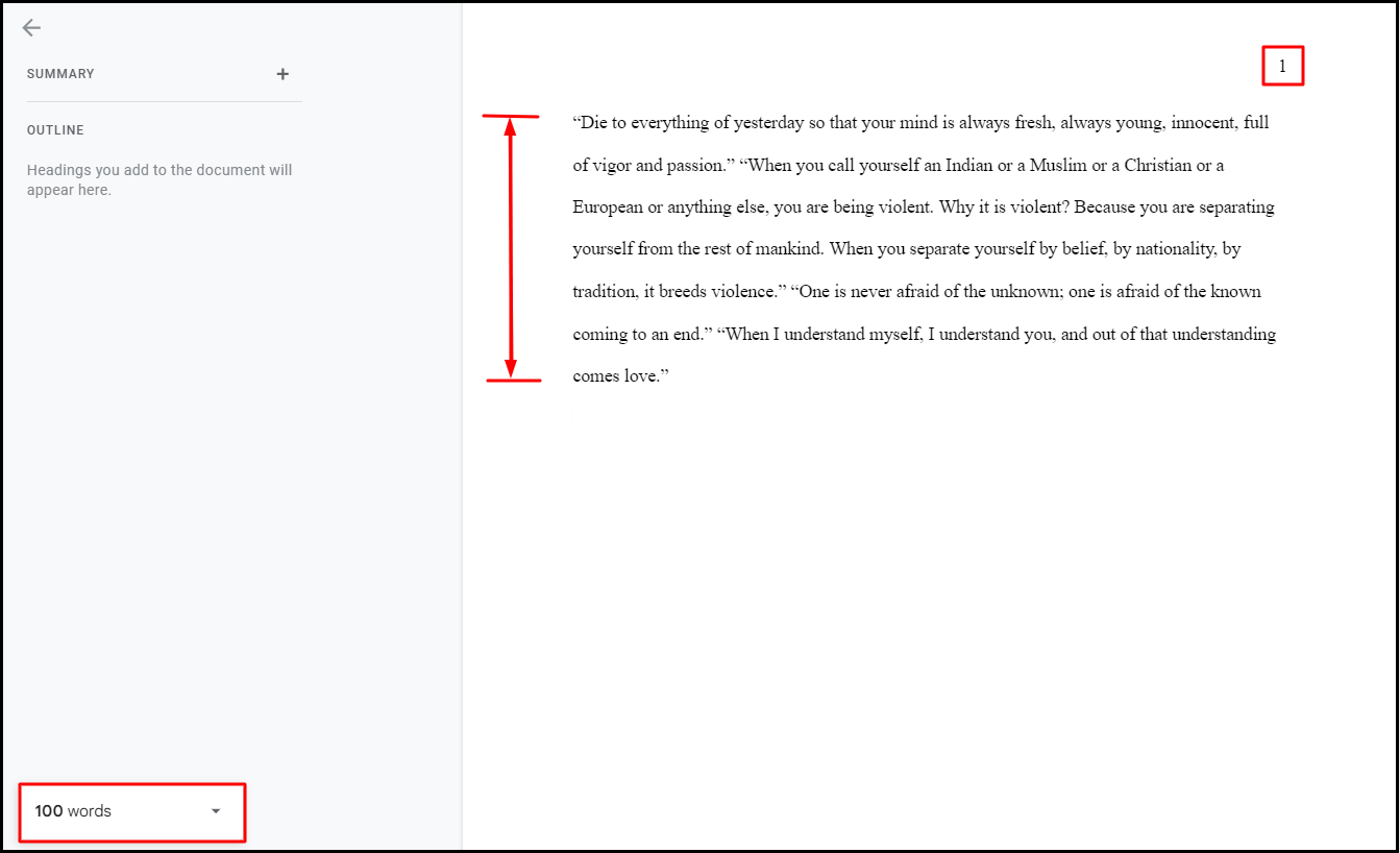 100 word essay how many pages