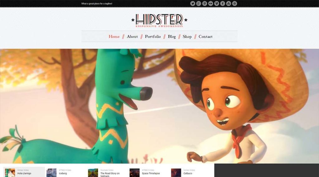 Hipster - Retro Responsive WordPress Theme
