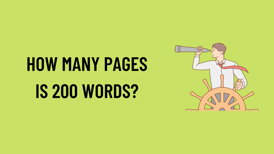How Many Pages is 200 Words