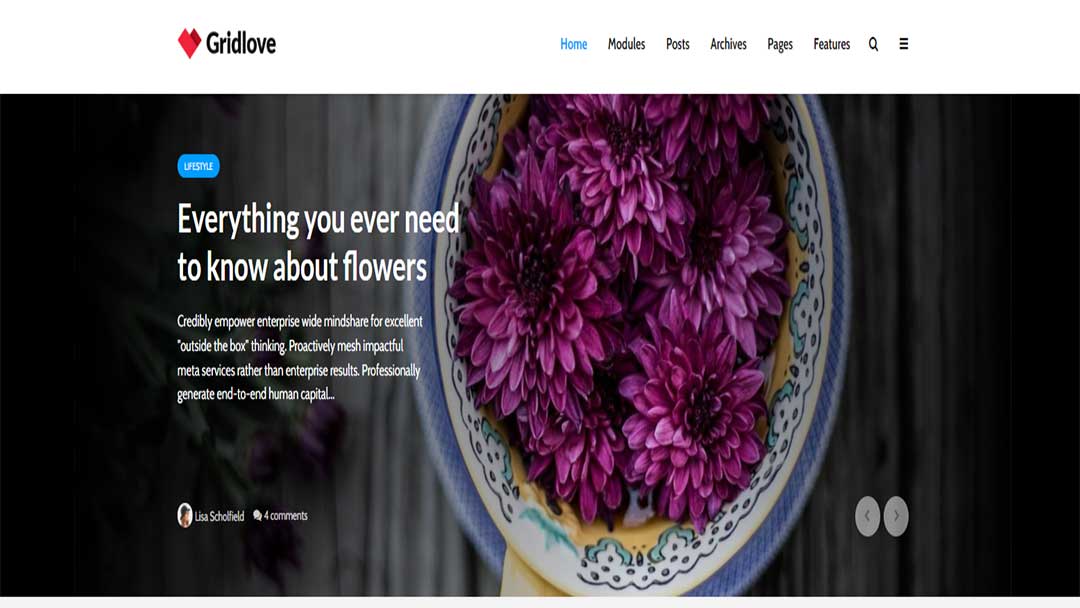 Gridlove News Portal Magazine WordPress Theme