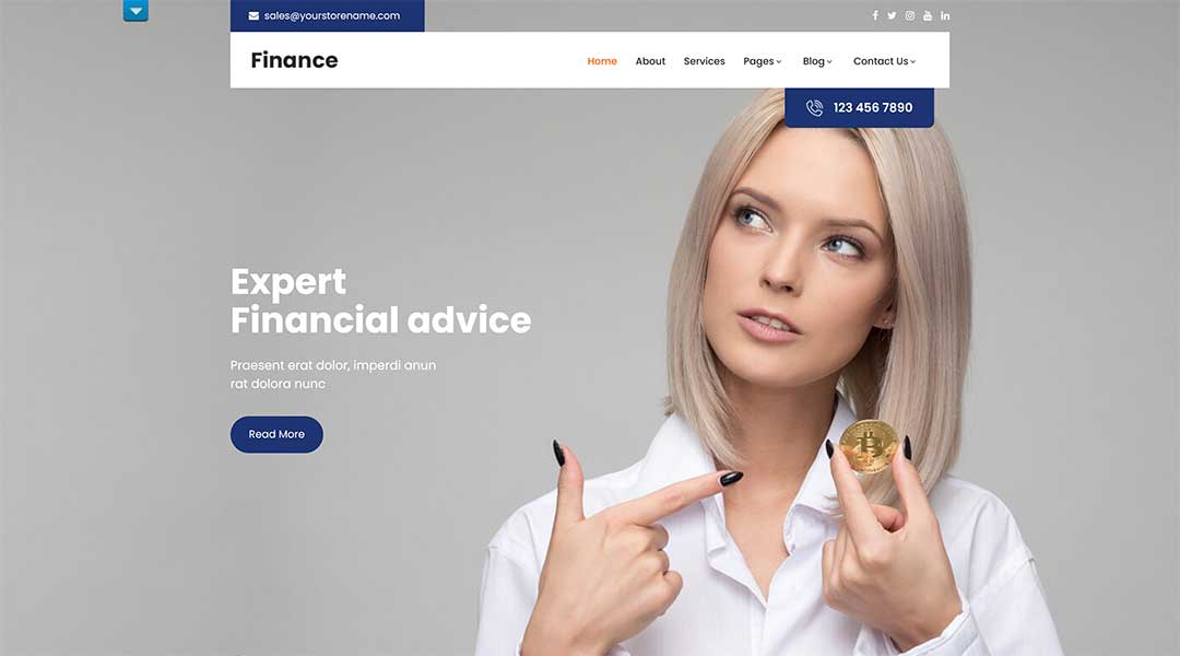 SKT Finance WordPress Theme