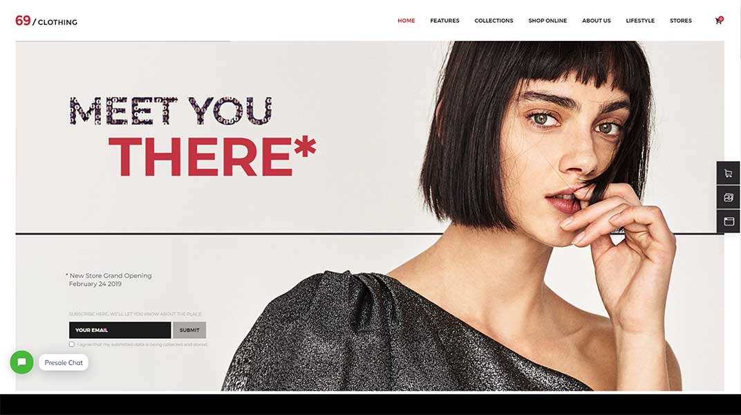 69 Clothing Brand Store Fashion Boutique WordPress Theme