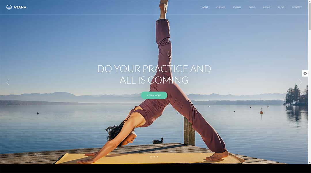Asana Yoga WordPress Theme