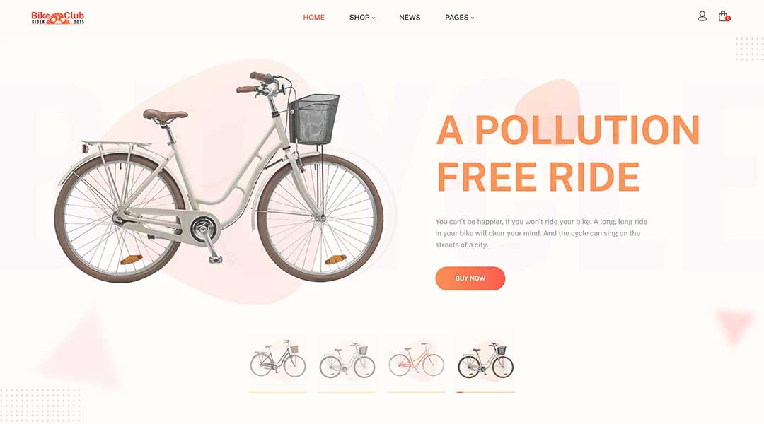 Bikez Bike Shop Cycle Single Product Shopify Theme