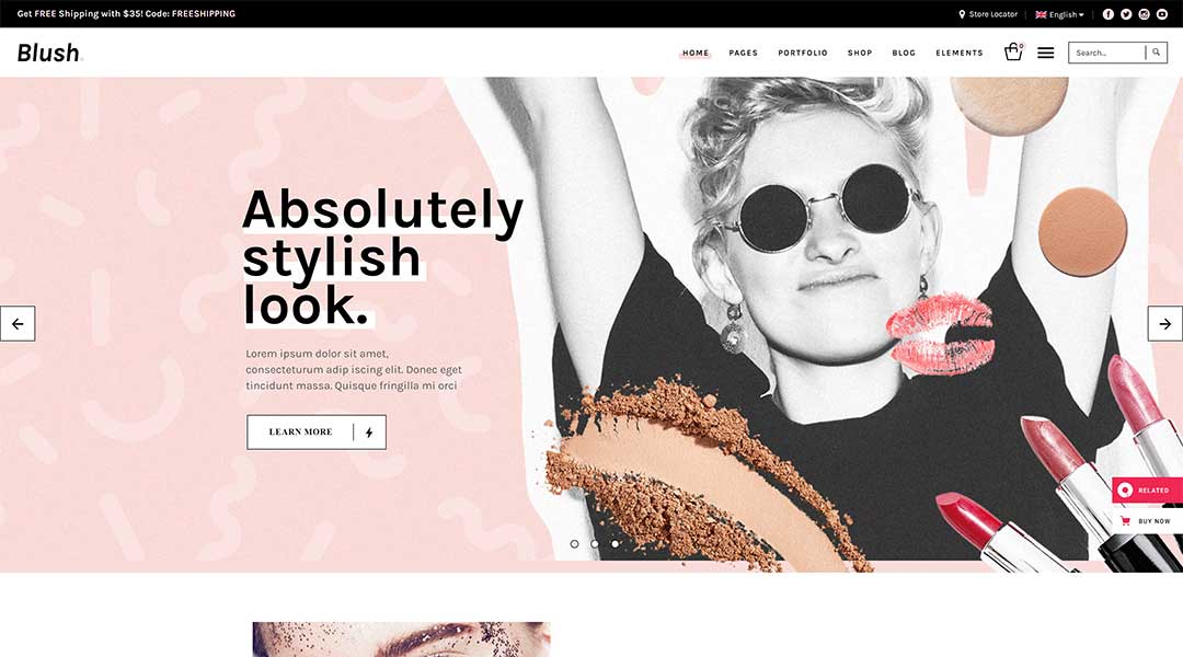 Blush A Trendy Beauty and Lifestyle Theme