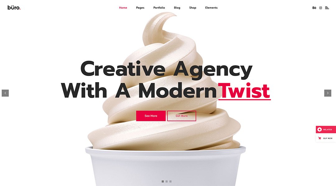 Büro Creative Agency and Freelancer WordPress Theme
