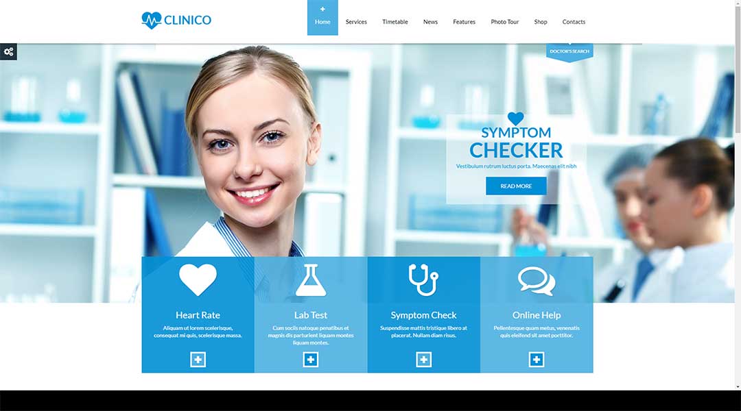 Clinico WordPress Medical Theme