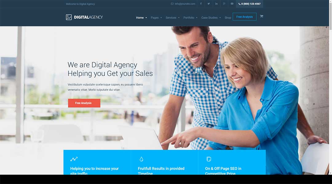 Digital Agency SEO Marketing WordPress Theme