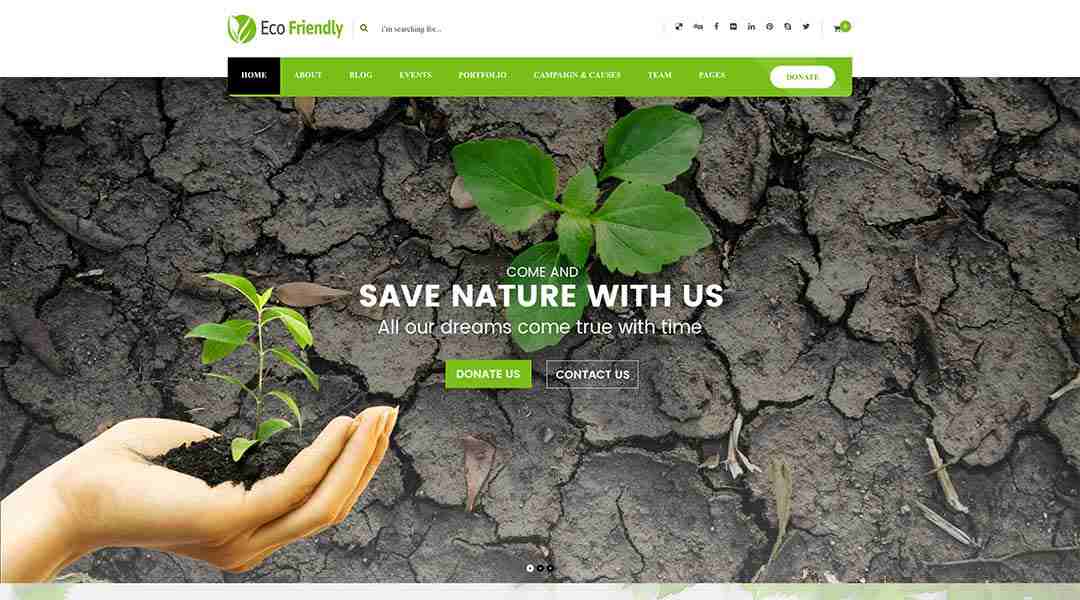 Eco Friendly Environmental WordPress Eco Nature NGO Theme
