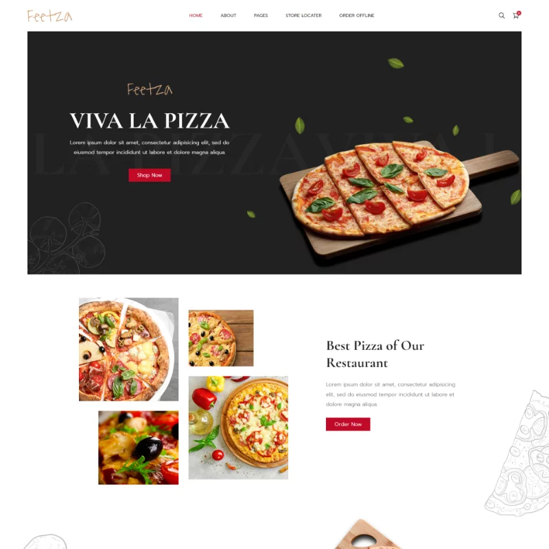 Feetza - Food Delivery & Restaurant Shopify Theme