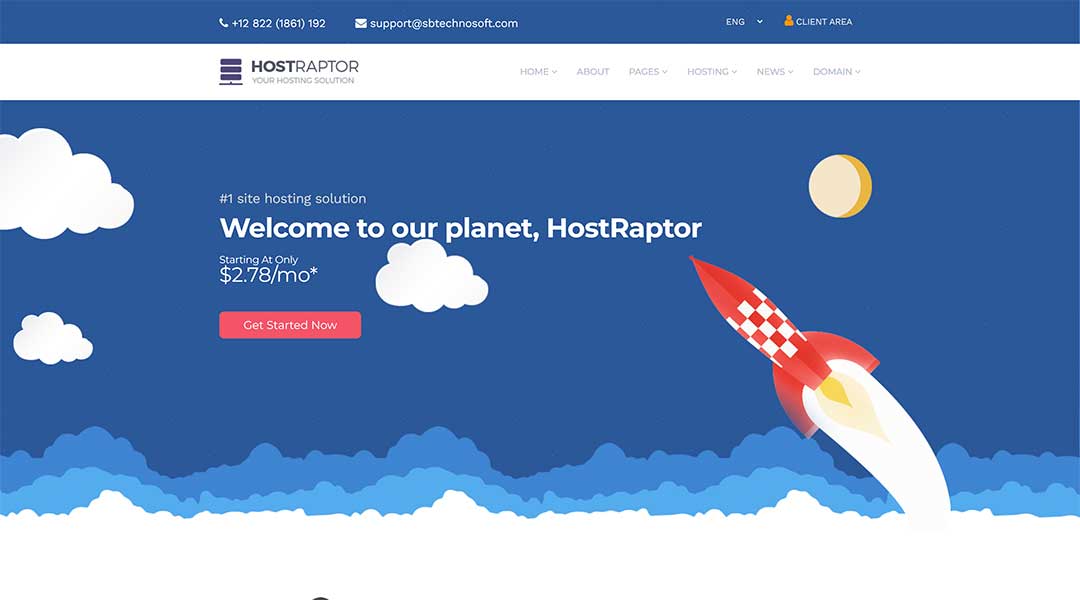 Host Hosting WordPress Theme