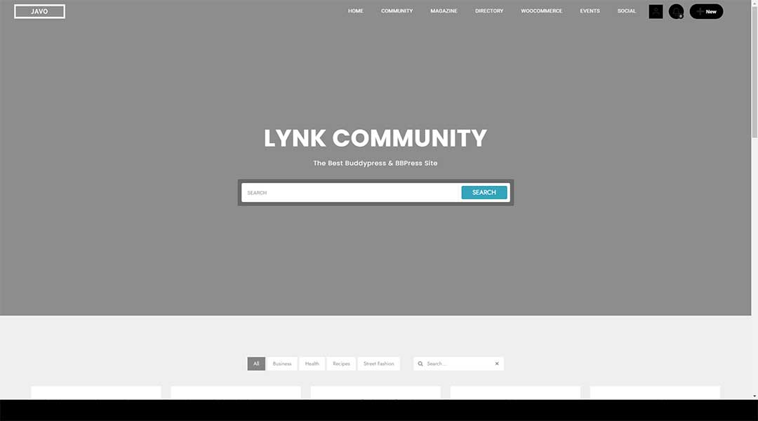 Lynk Social Networking and Community WordPress Theme