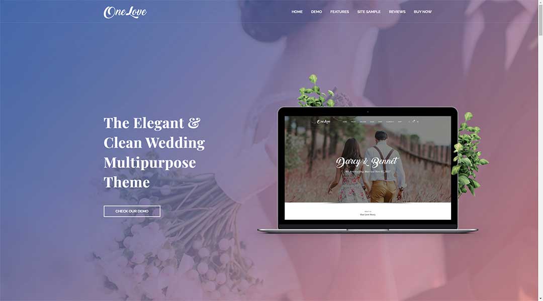 OneLove The Elegant & Clean Multipurpose Wedding WordPress Theme