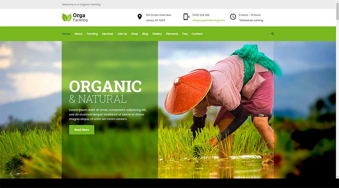 Orga Organic Farm Agriculture