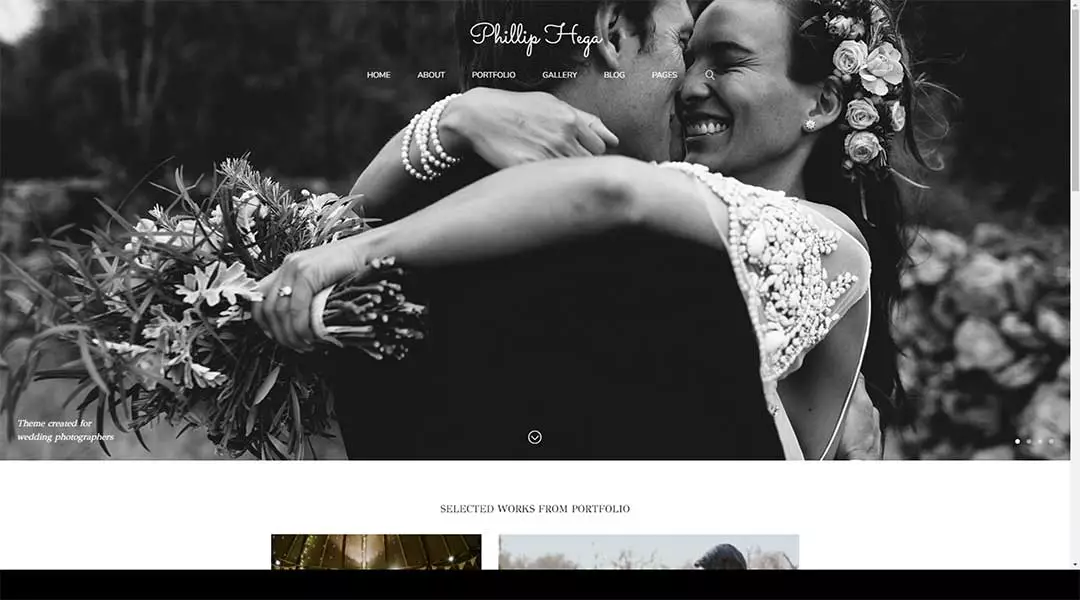 PH Wedding Photography Portfolio WordPress Theme