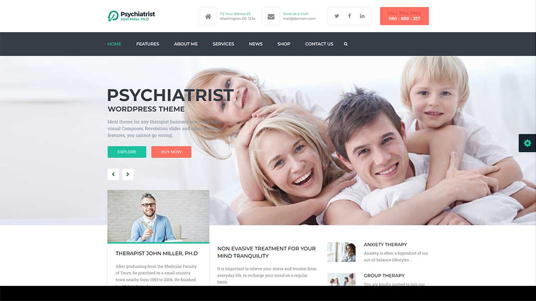 Psychiatrist-WordPress Theme