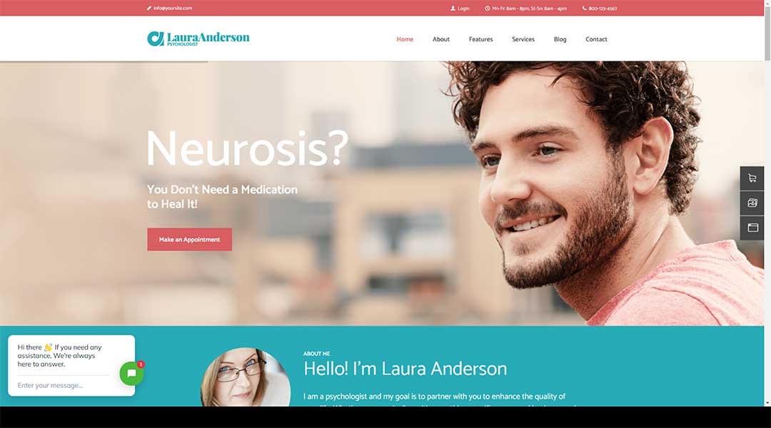 Psychologist-Therapy and Counseling Doctor WordPress Theme
