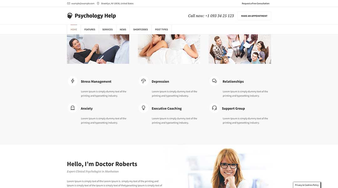Psychology-Help Medical WordPress Theme