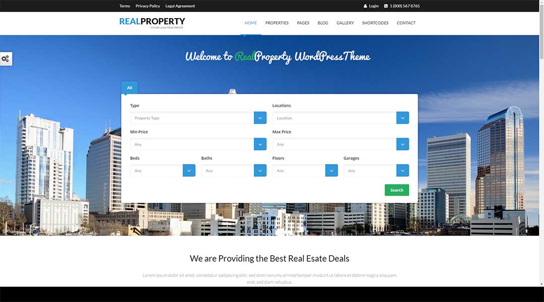 Real Property RealEstate Theme