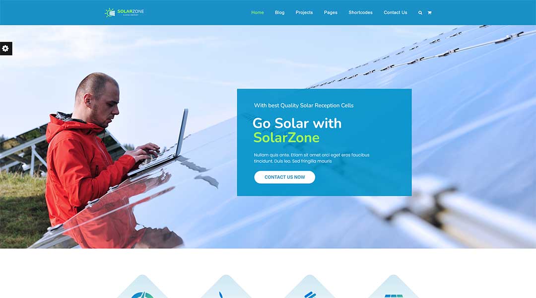Solar Energy Wind Power Company Theme