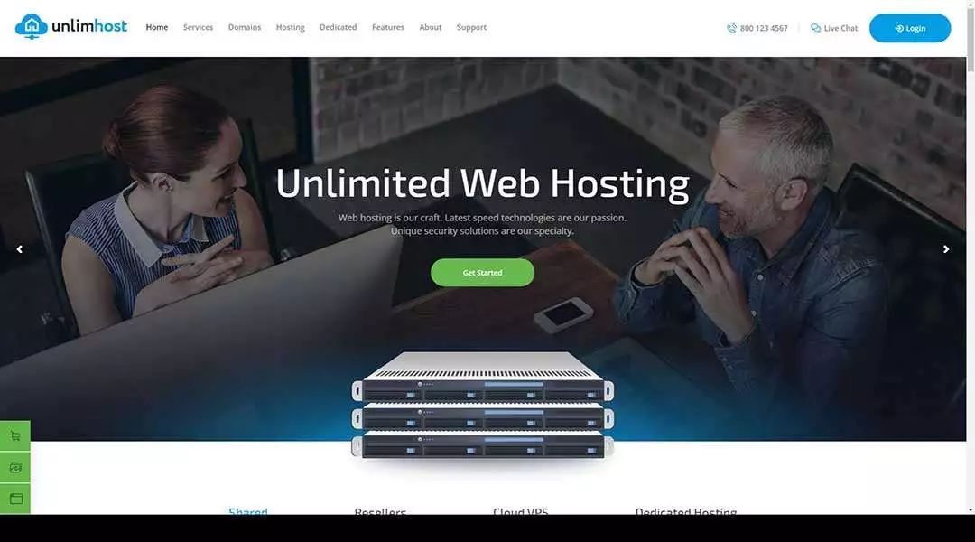 UnlimHost Web Hosting Internet Technology WordPress Theme