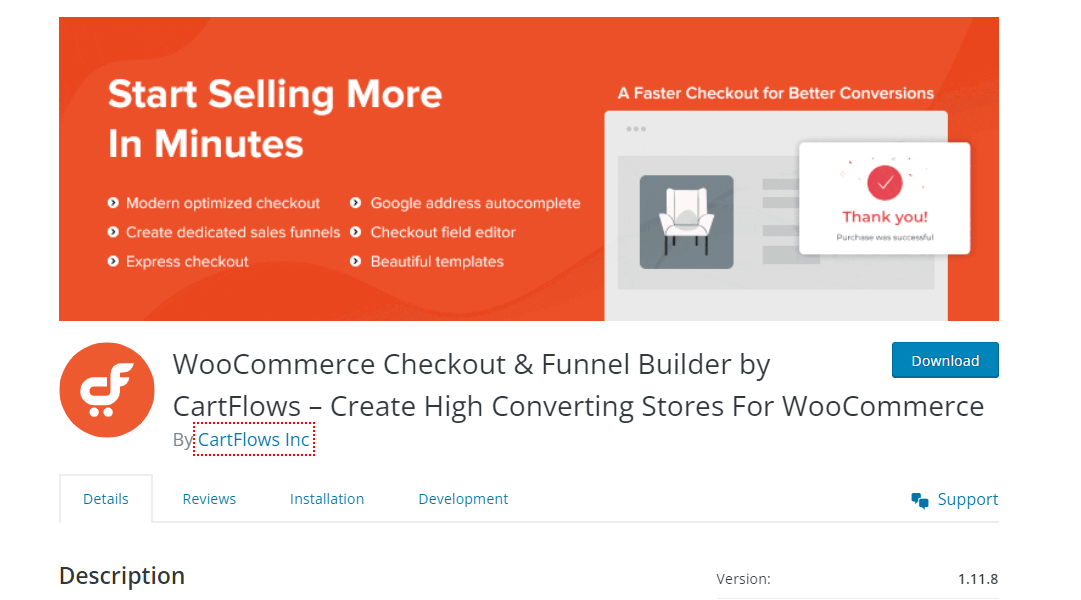 WooCommerce Checkout & Funnel Builder by CartFlows 