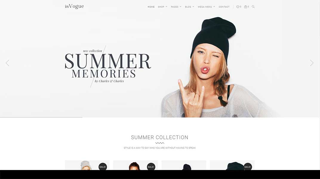 inVogue WordPress Fashion Shopping Theme