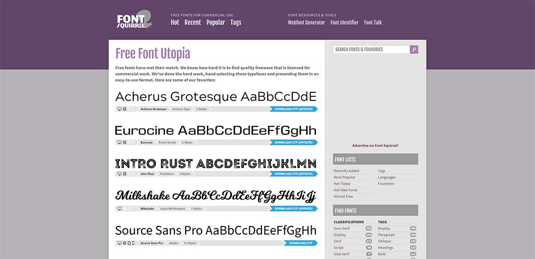 Font Squirrel Download Free Fonts For Commercial Use