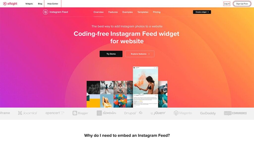 Elfsight WordPress Instagram Feed