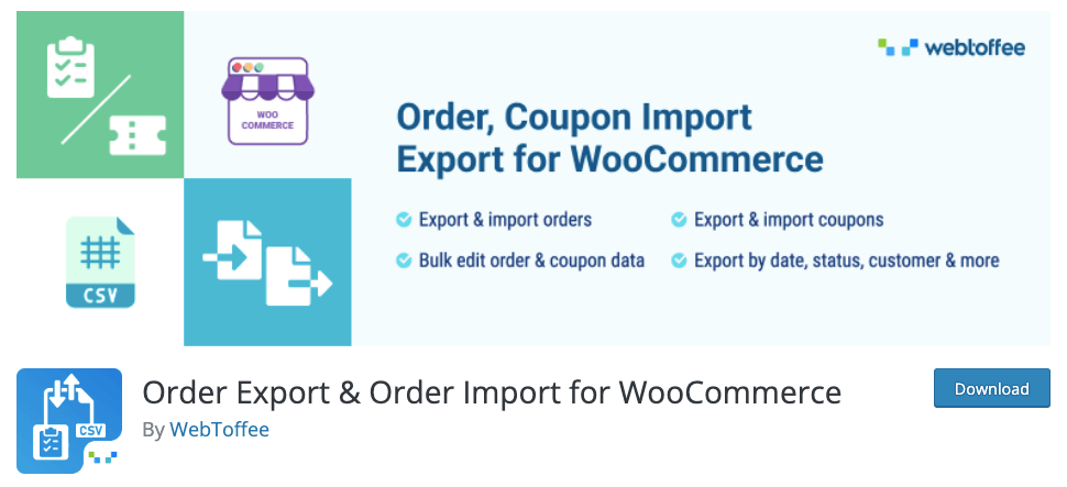 WebToffee - Order Export & Import Plugin for WooCommerce