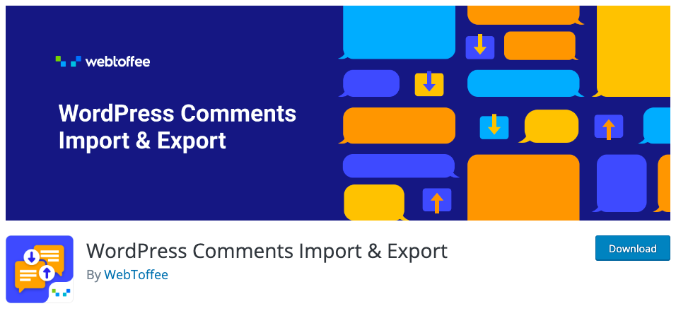 WebToffee - WordPress Comments Import & Export plugin