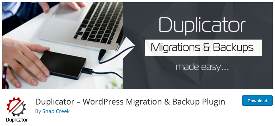 Snap Creek - Duplicator WordPress Migration & Backup Plugin